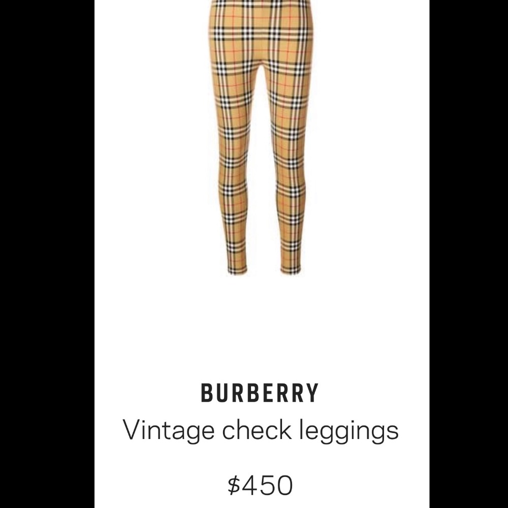 Burberry Vintage checked leggings